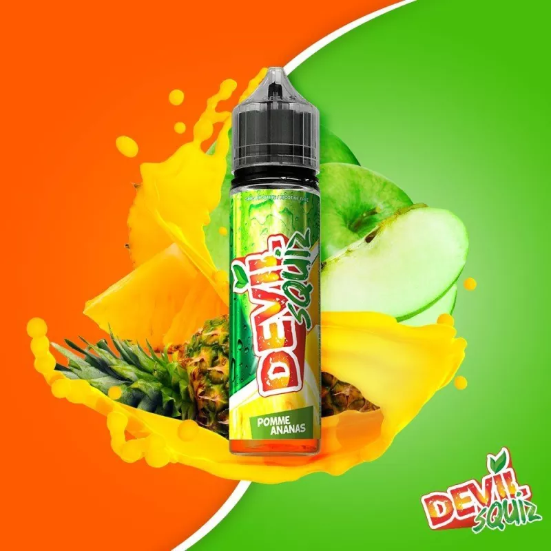 AVAP - DEVIL SQUIZ - Pomme Ananas 00MG/50ml - ZHC Vaprotex SARL Maroc