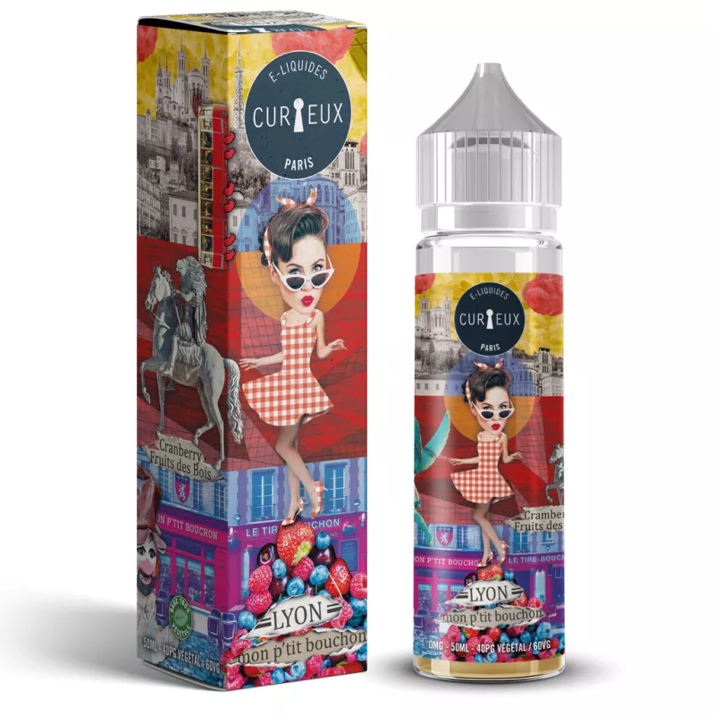 HEXAGONE - LYON, MON PTIT BOUCHON 00MG/50ML - By Curieux Vapitex Maroc